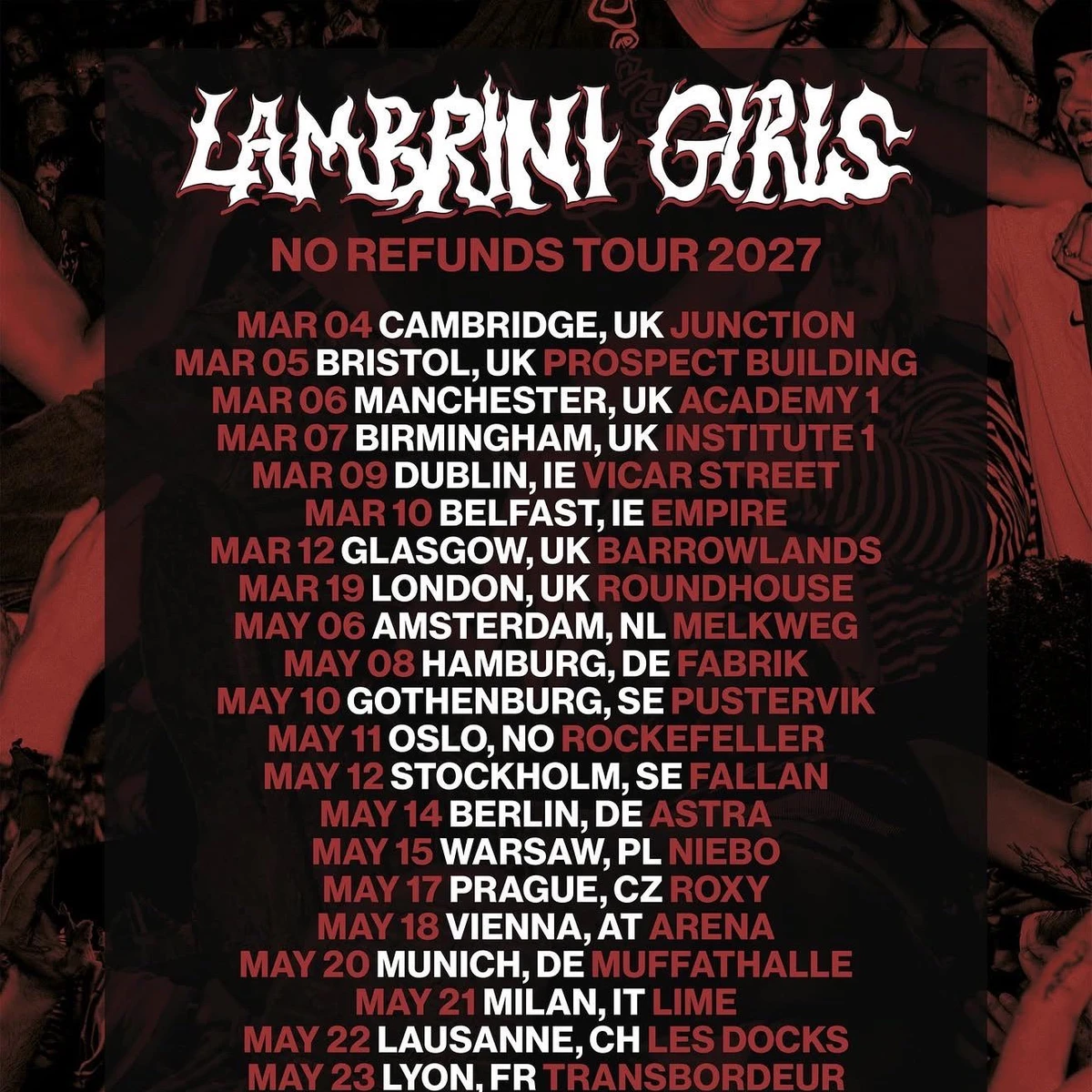 No Refunds Tour 2027