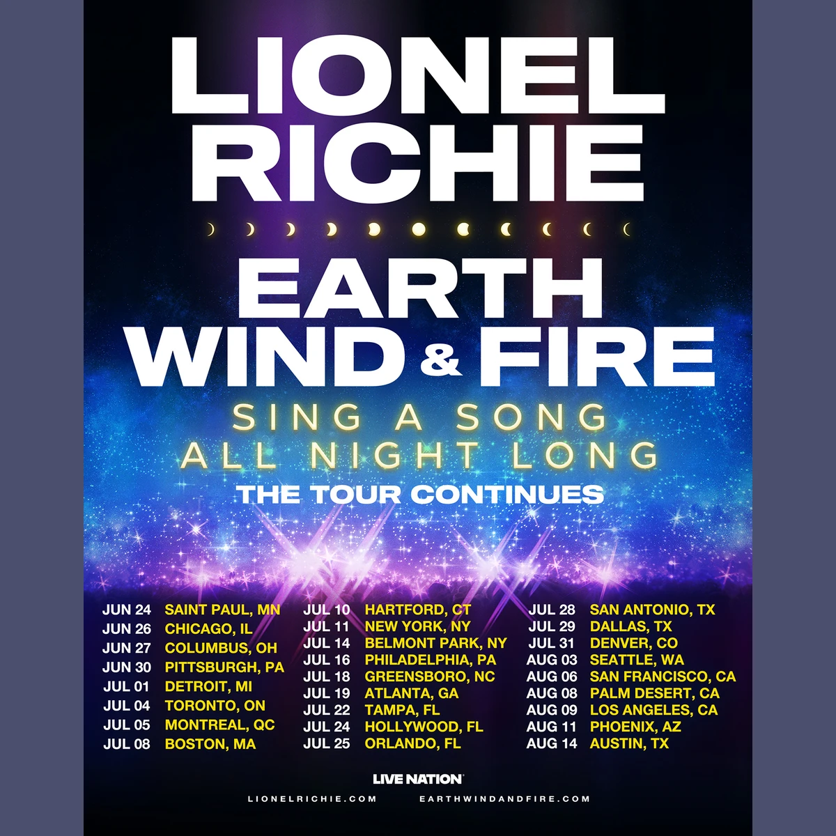 Sing A Song All Night Long Tour